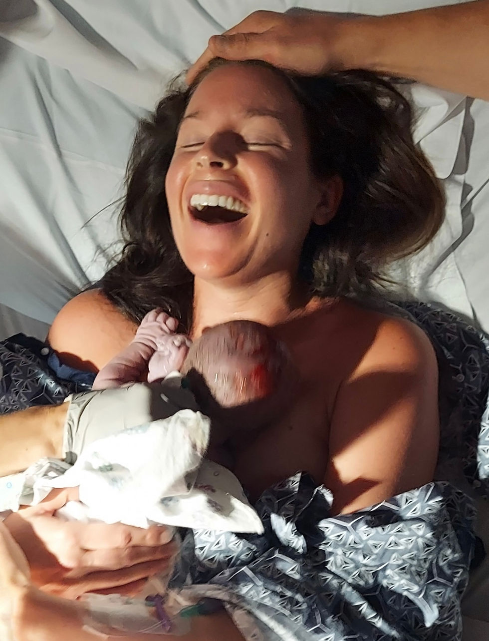 Naples Mom births baby no pain doula