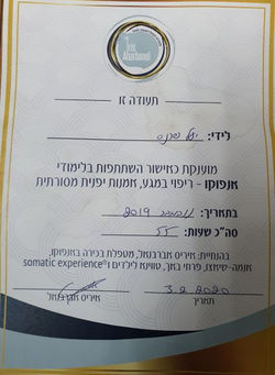 קורס ריפוי במגע