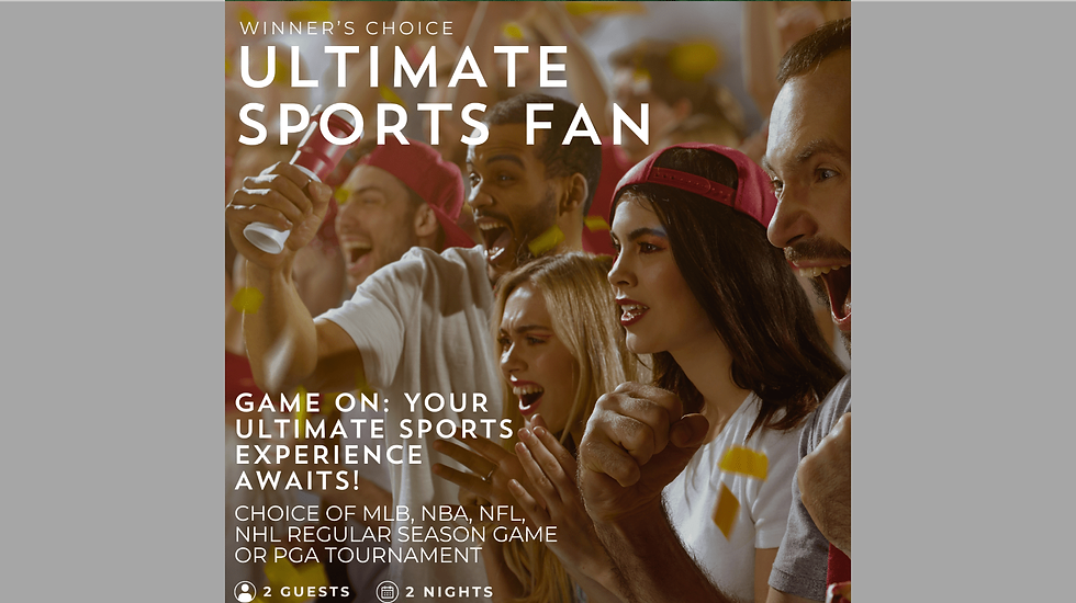 Ultimate Sports Fan Package For 2 2,495