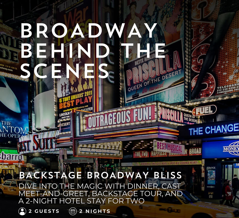Broadway Behind The Scenes: $3,895