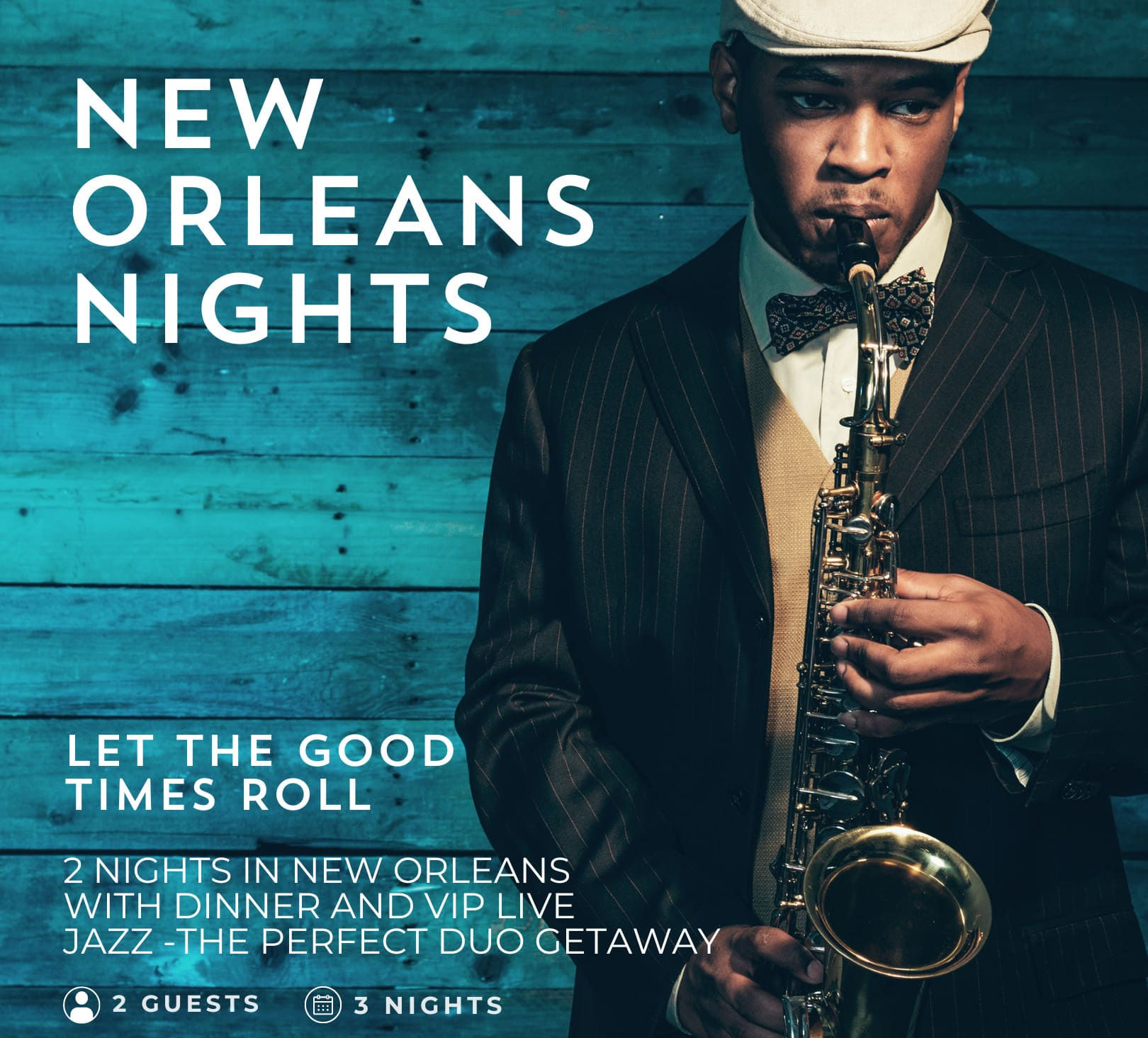 New Orleans Experience with Dinner & Jazz Show For 2 - $2,250