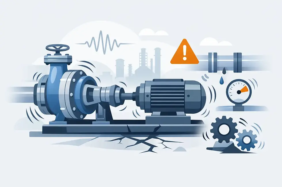 Causes des vibrations de pompe industrielle