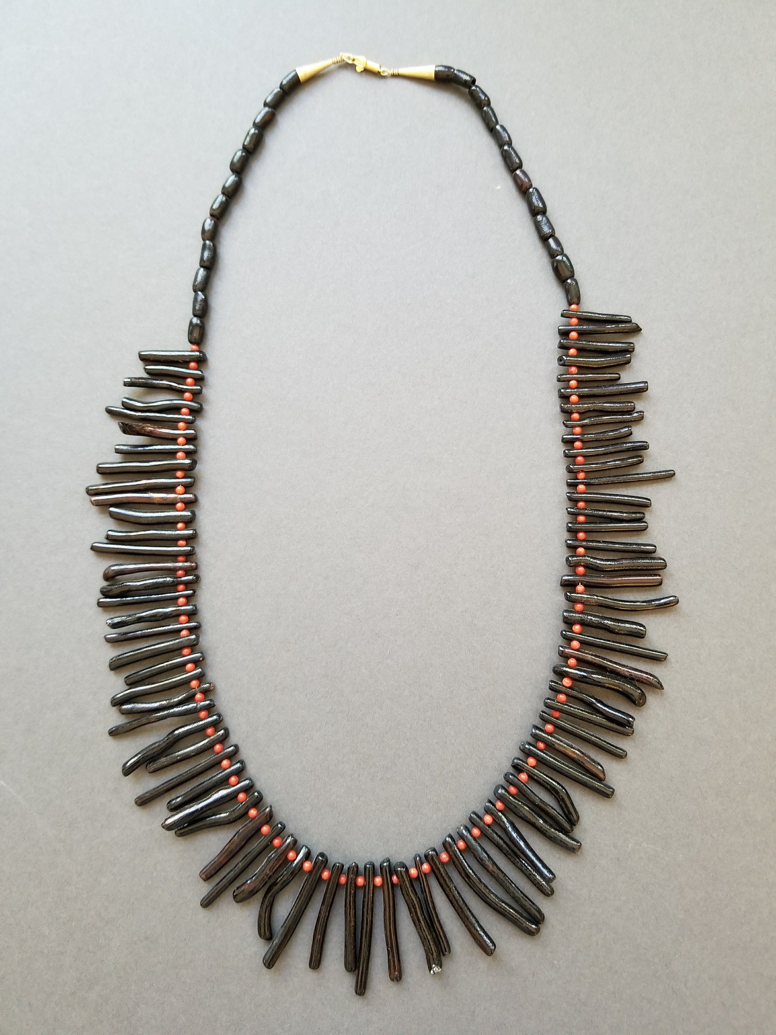 Black coral necklace