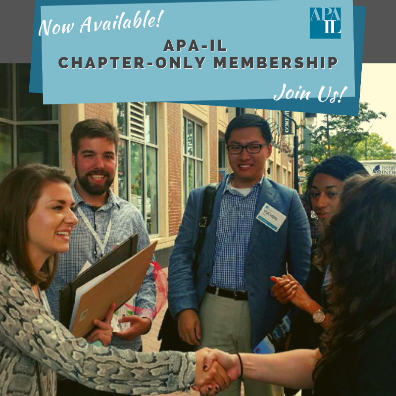 flyer for chapter only membership - photo of conference attendees saying hello