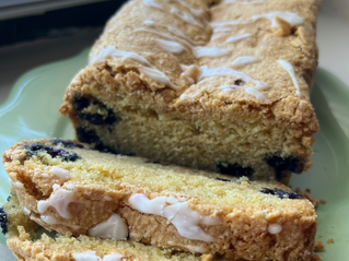 Blueberry Lemon Zucchini Cake or "Bread"