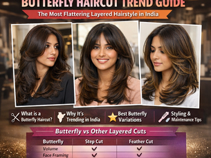 which haircut is trending in india : The Most Flattering Layered Hairstyle in India