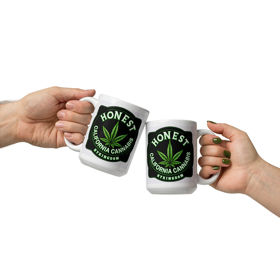 Thumbnail: White glossy mug-Honest Cali Cannabis