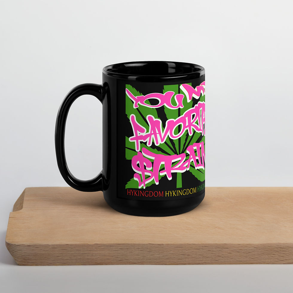 Thumbnail: Black Glossy Mug-You my favorite strain-PB