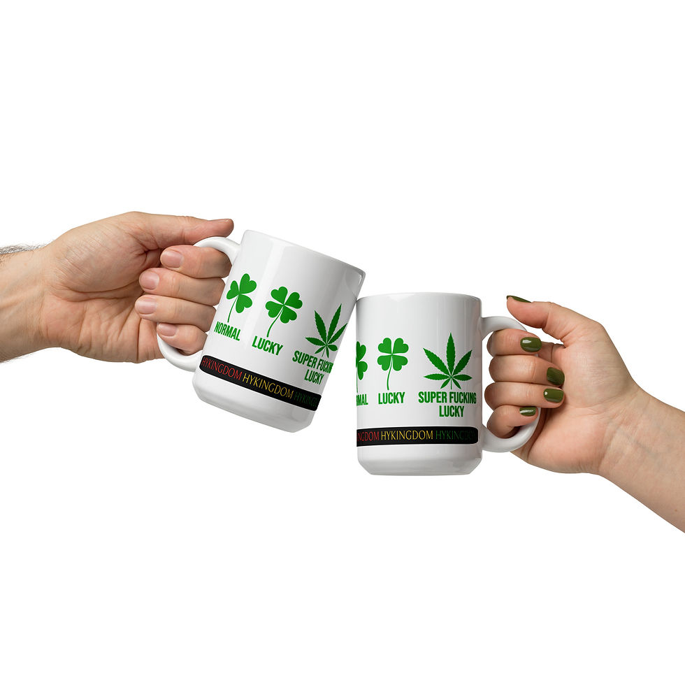 Thumbnail: White glossy mug-Super Fxcking Lucky