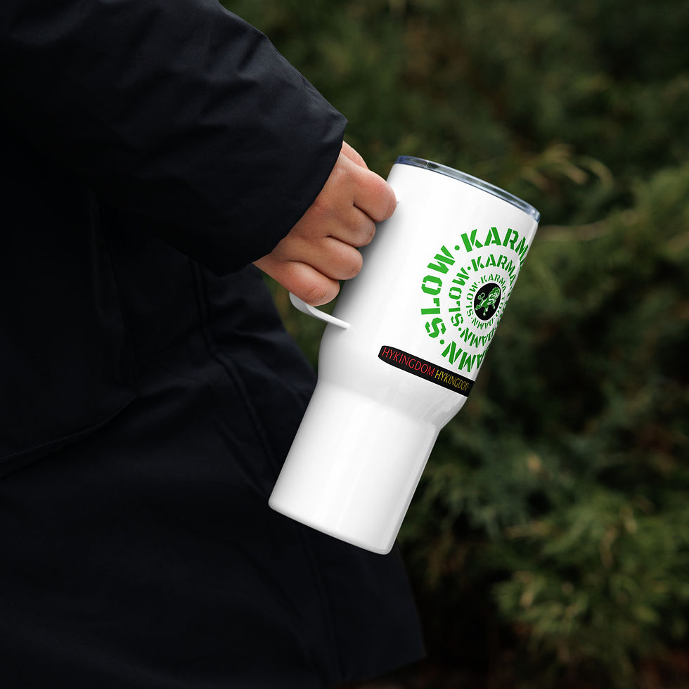 Thumbnail: Travel mug with a handle-Karma too damn slow