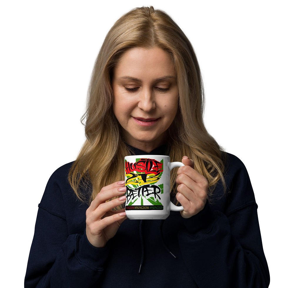 Thumbnail: White glossy mug-Hustle 2B Better