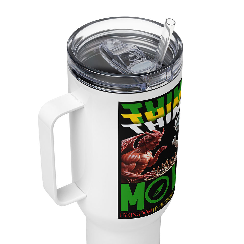 Thumbnail: Travel mug with a handle-Think before you move