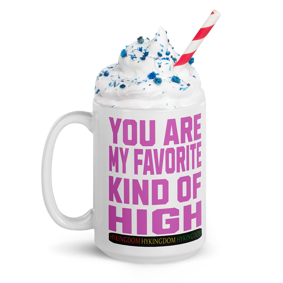 Thumbnail: White glossy mug-You are my favorite kind of high