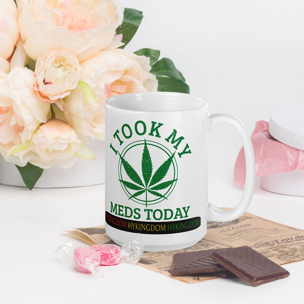 Thumbnail: White glossy mug-I took my meds today