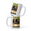 Thumbnail: White glossy mug-Think Think Think Move-Gold Lion and Tiger