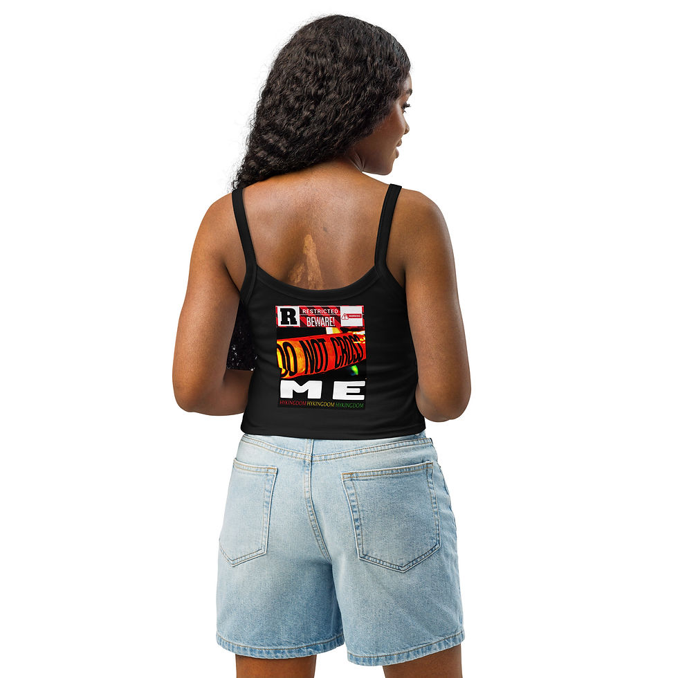 Thumbnail: Women’s micro-rib tank top-Do not cross me