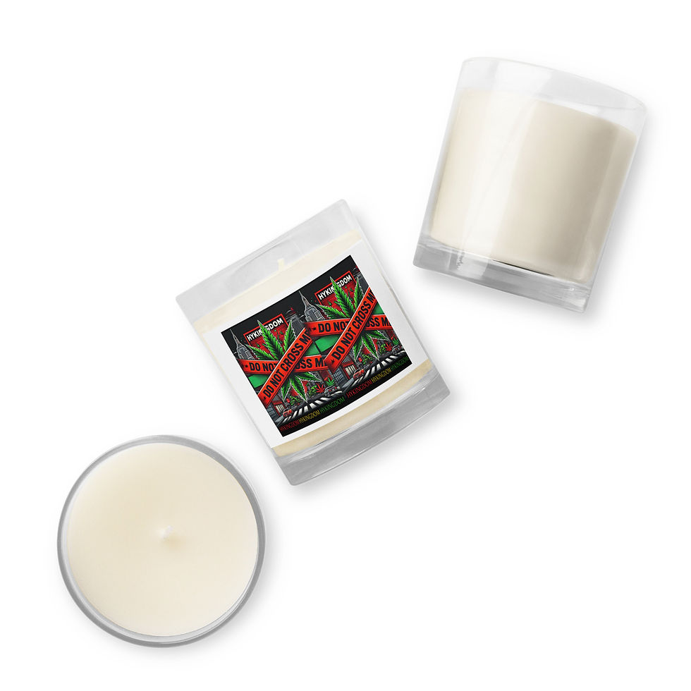 Thumbnail: Glass jar soy wax candle-Do Not Cross Me