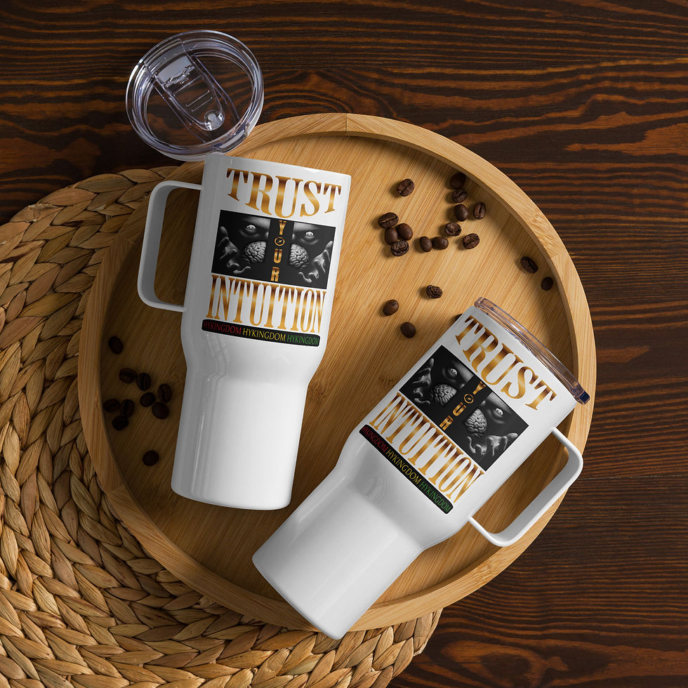 Thumbnail: Travel mug with a handle-Trust your intuition