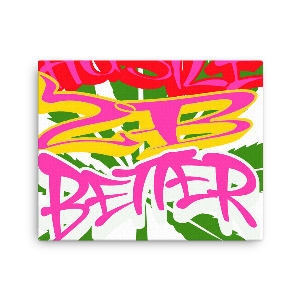 Thumbnail: Thin canvas-Hustle 2B Better