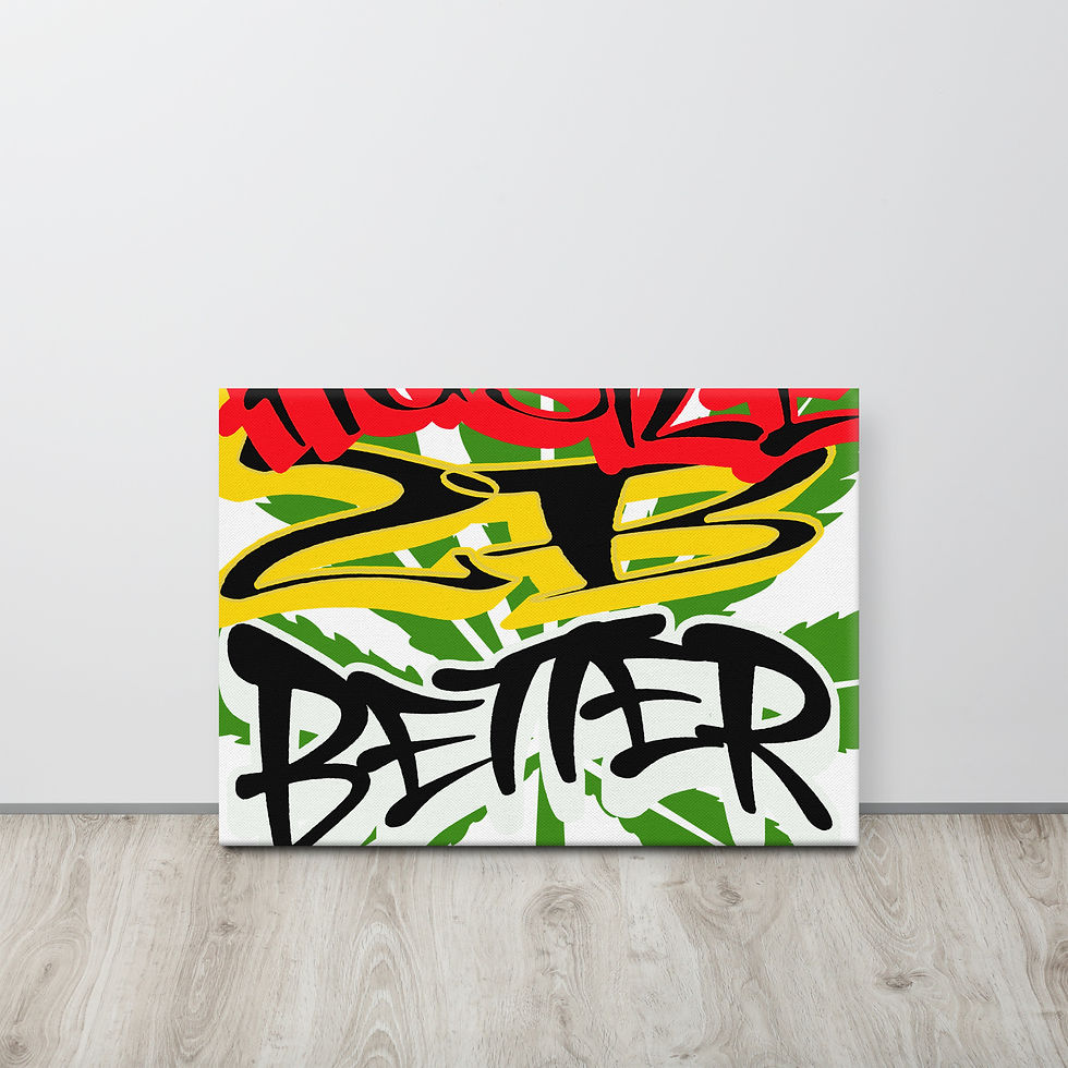 Thumbnail: Thin canvas-Hustle 2B Better