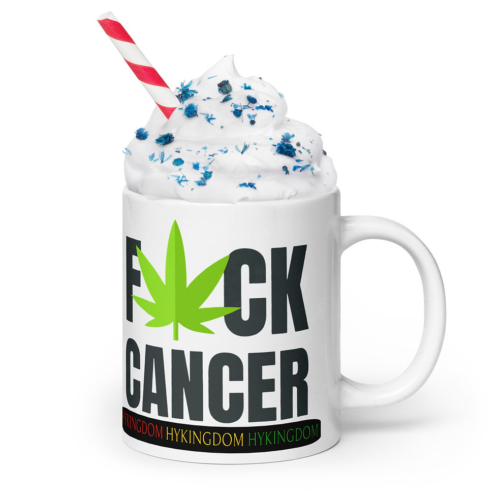 Thumbnail: White glossy mug-Fxck Cancer #2