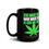 Thumbnail: Black Glossy Mug-God made weed, man made beer, God we trust-B