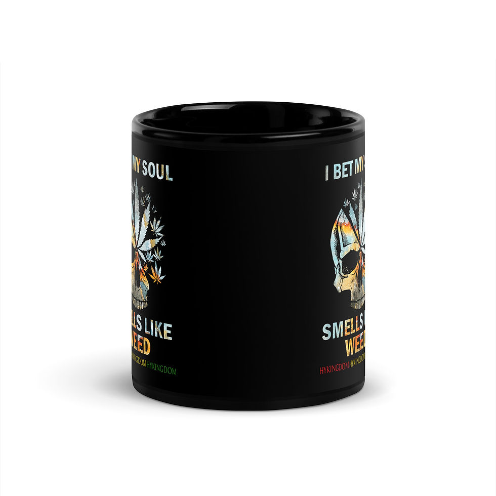 Thumbnail: Black Glossy Mug-I bet my soul smell like weed-B