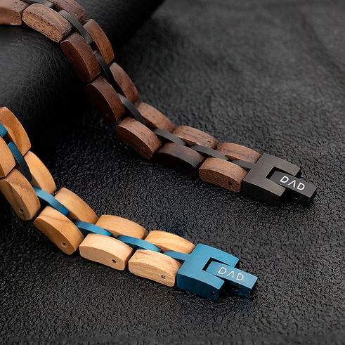 Houten armband met DAD-gravure – stijlvol en origineel cadeau voor vader