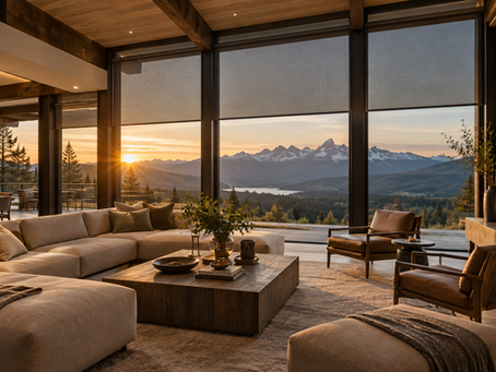 Keep the view, lose the glare: designing shades and lighting around the Central Oregon sun