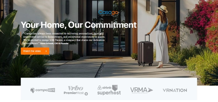 Casago vacation rental management – Airbnb Superhost and Vrbo PremierHost certified company