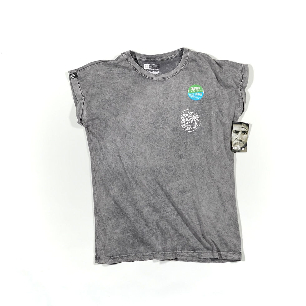 Thumbnail: Palm Tree Acid Wash Women tee