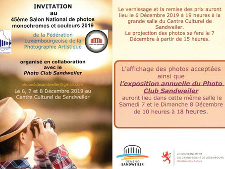 45ème Salon National de photos monochromes et couleurs 2019 de la FLPA