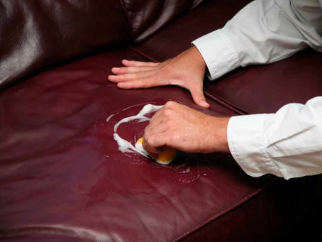 Leather and vinyl cleaning