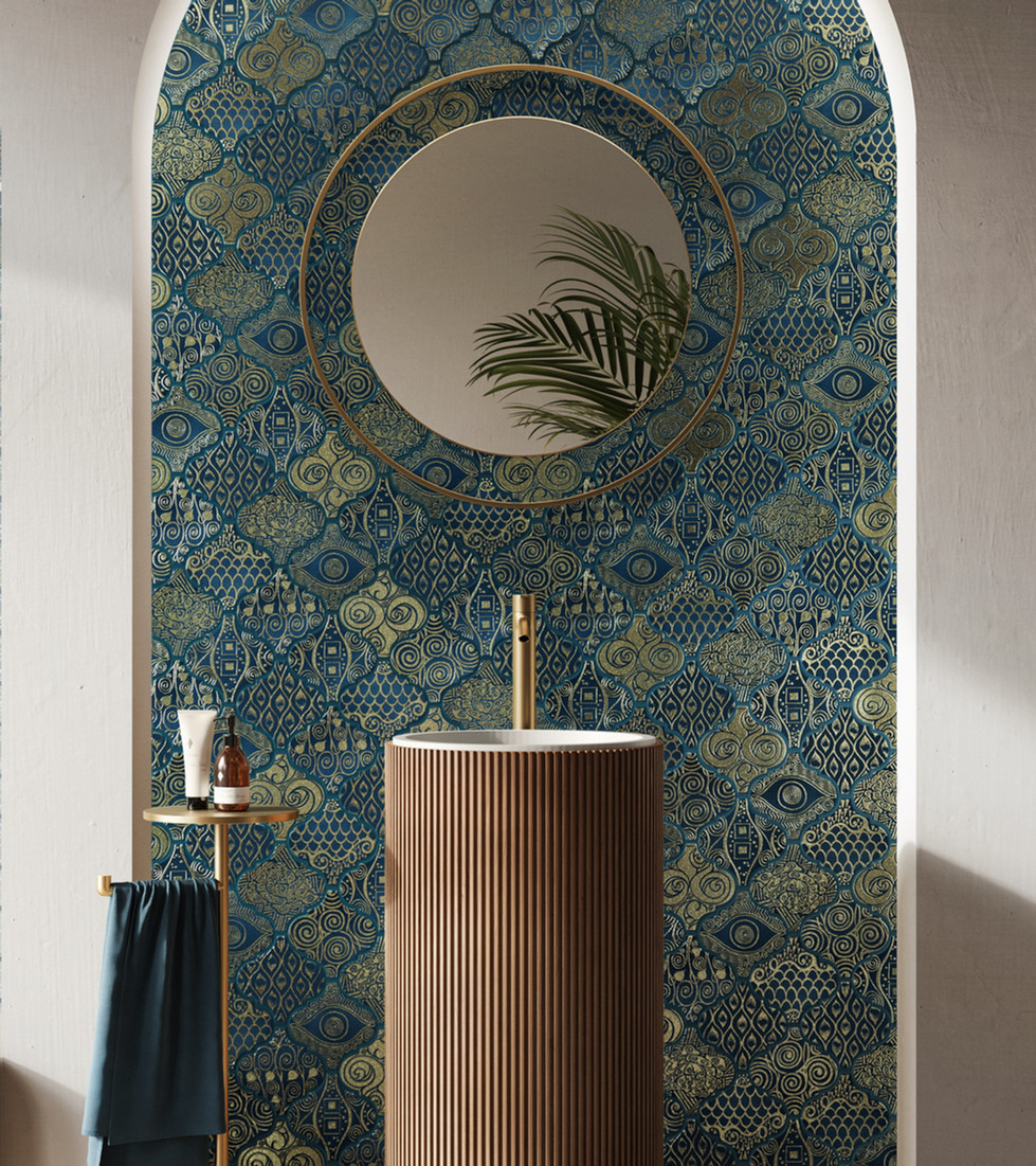 AQUARIUM DUE_Arabesco_klimt_Gold