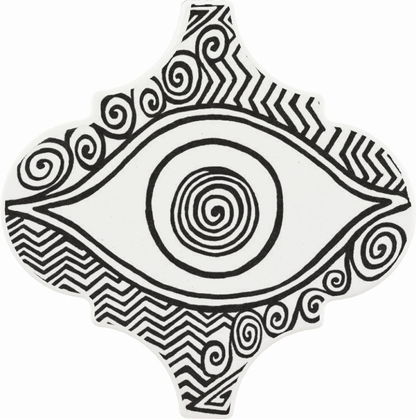 Acquariodue Arabesque Decor Klimt KL8 Black W300 15x15.jpg