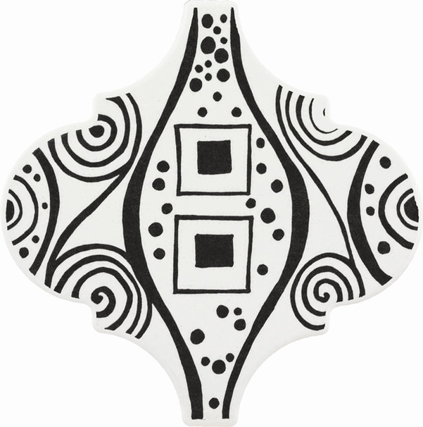 Acquariodue Arabesque Decor Klimt KL7 Black W300 15x15.jpg