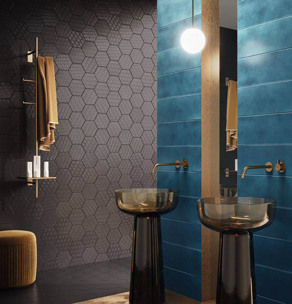 ACQUARIODUE_EXA16 Schwarzes Muster