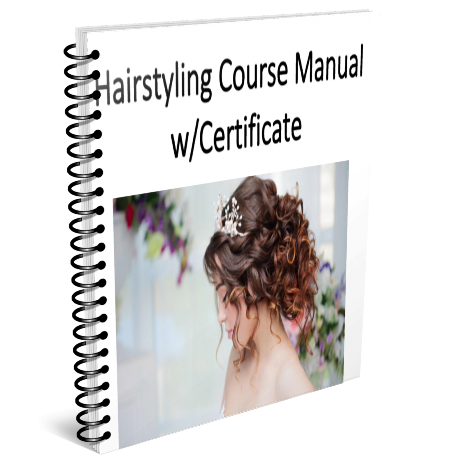 Hairstyling Training Manual w/ certificate of completion