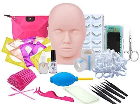 Miniatura: 16Pcs/Set Professional Training Kit False Eyelashes Extension Practice Silicone 