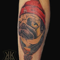 Realistic dog Tattoo