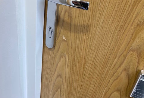 Chipped door