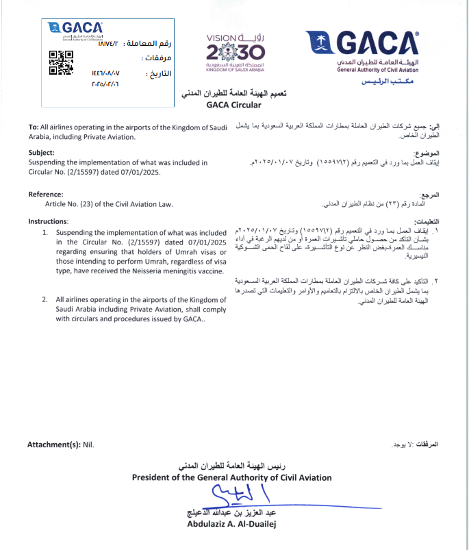 GACA circular