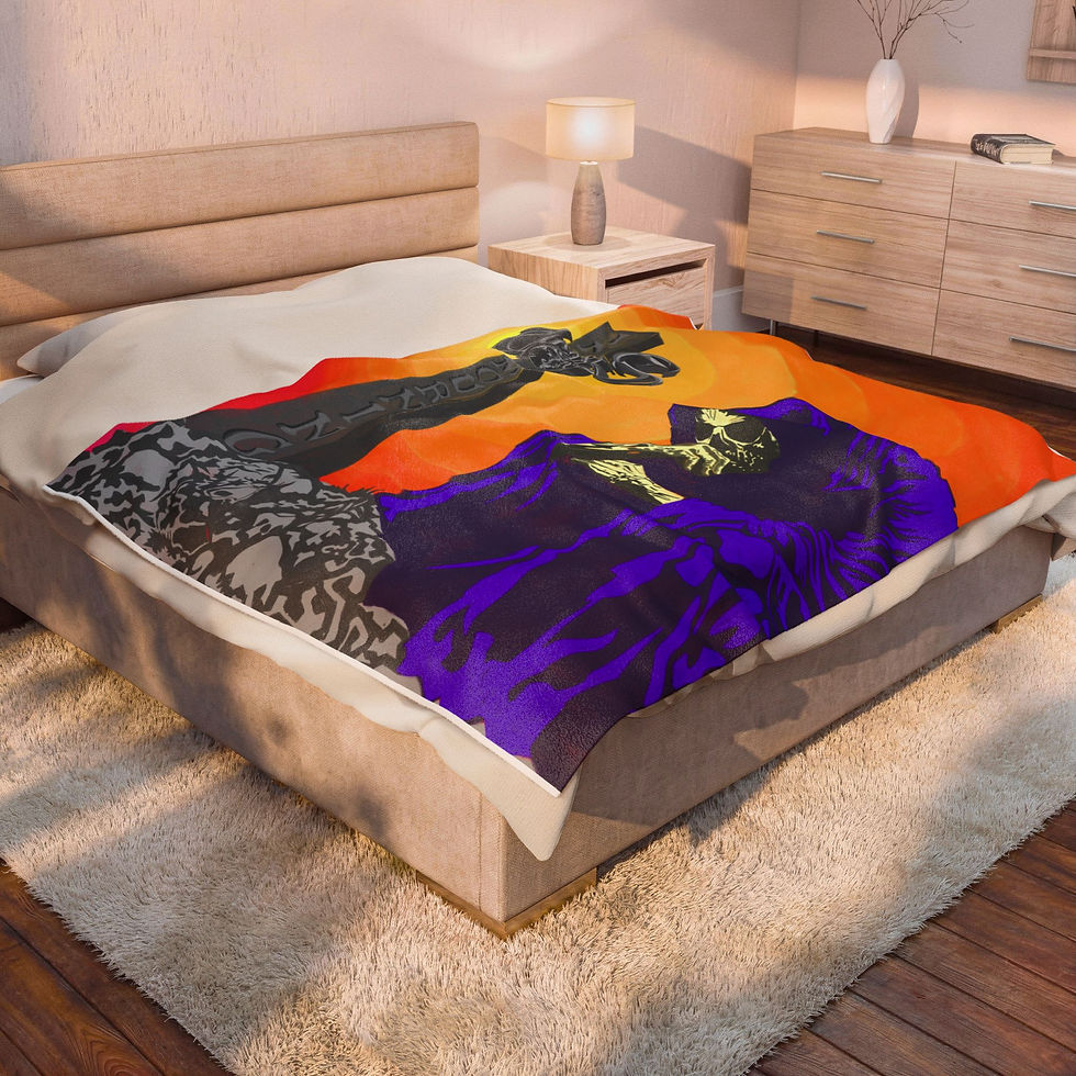 Thumbnail: In Mourning Velveteen Plush Blanket
