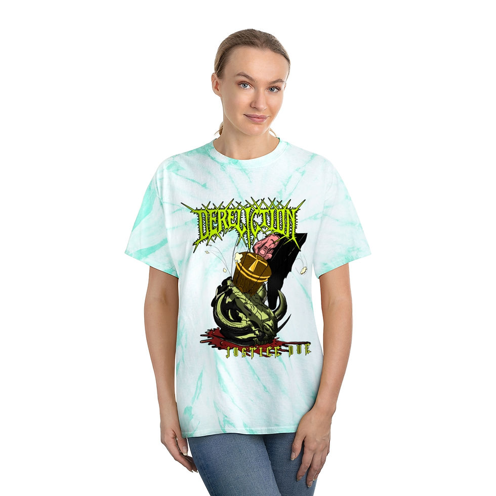 Thumbnail: Dereliction - Justice Due | Tie-Dye Tee, Cyclone
