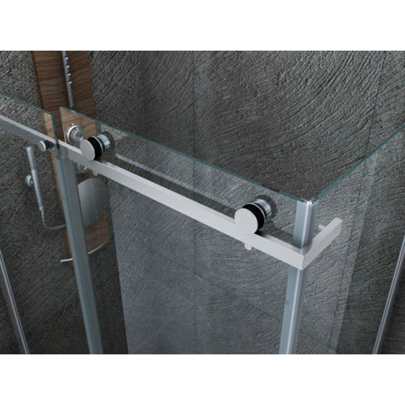 Miniaturbild: Begehbare Duschkabine Eckdusche Schiebetür Klarglas 8mm 90x140x195cm