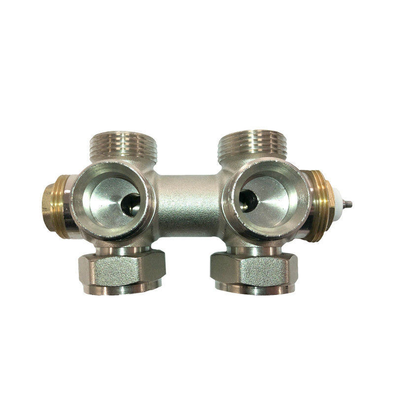 Miniaturbild: Ventil-Armaturen Set Multiblock Universal Eck- und Durchgangsform inkl. Thermost