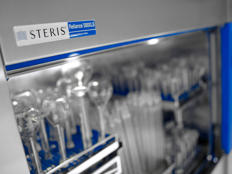 STERIS sterilization equipment in a healthcare facility