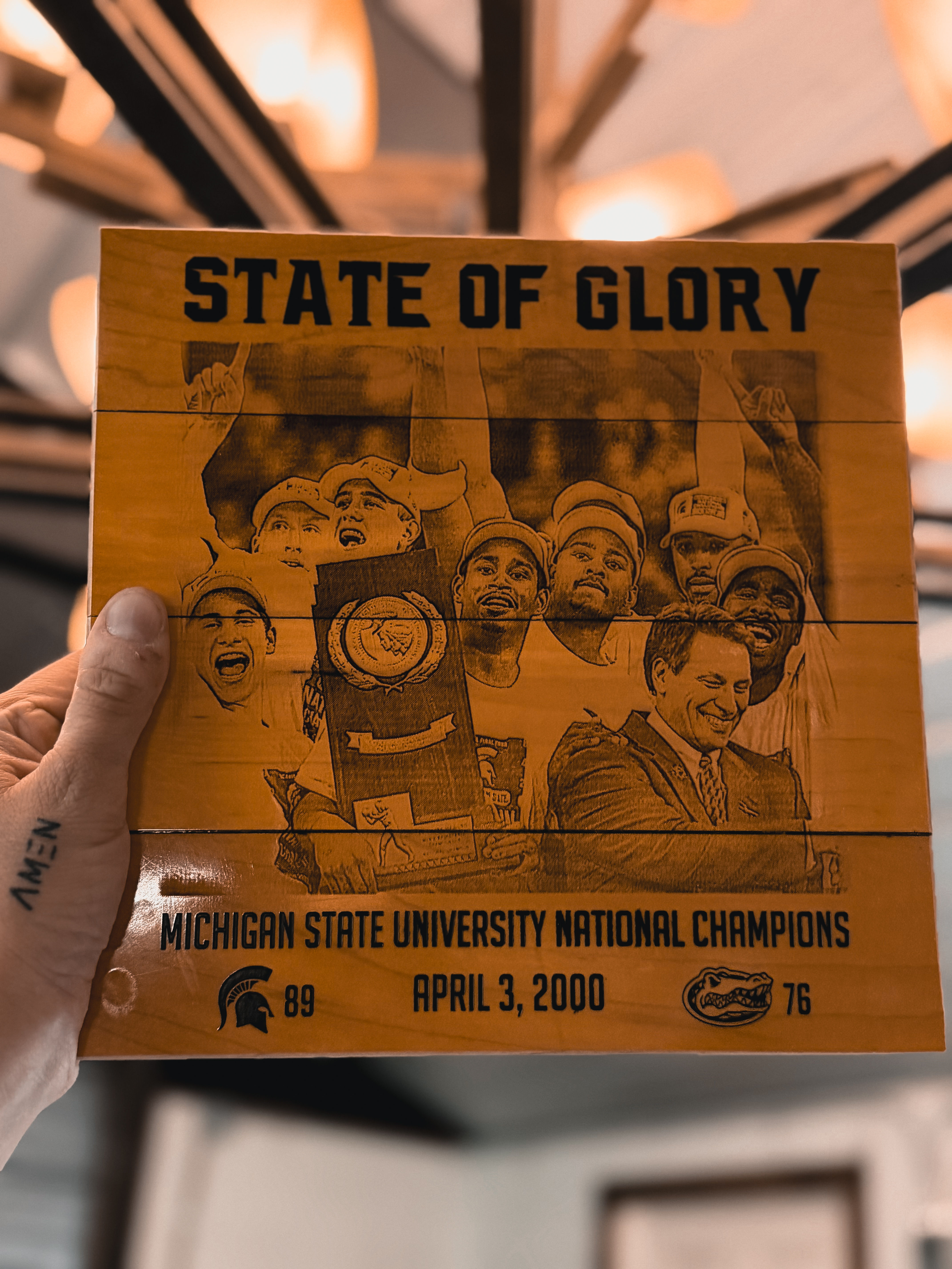 2000 MSU Men’s Basketball Championship Photo /Breslin Court Flooring