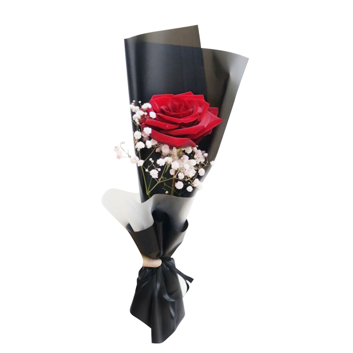 Bouquet de una rosa premium