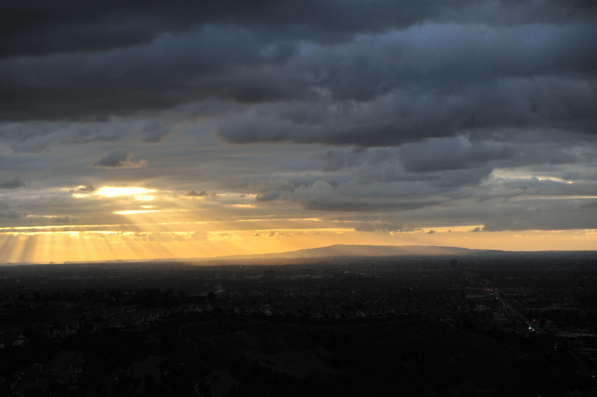 The sun beaming down on Orange County 